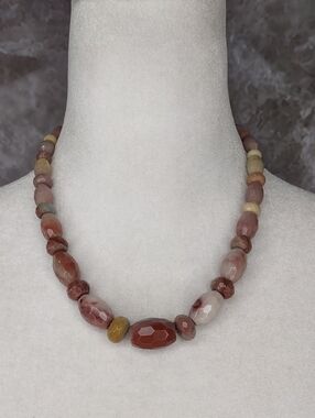 Jay King Faceted Rhodochrosite Necklace